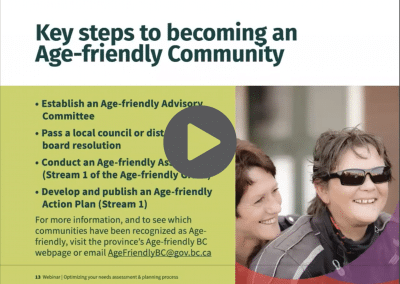 Age-friendly Communities Webinar