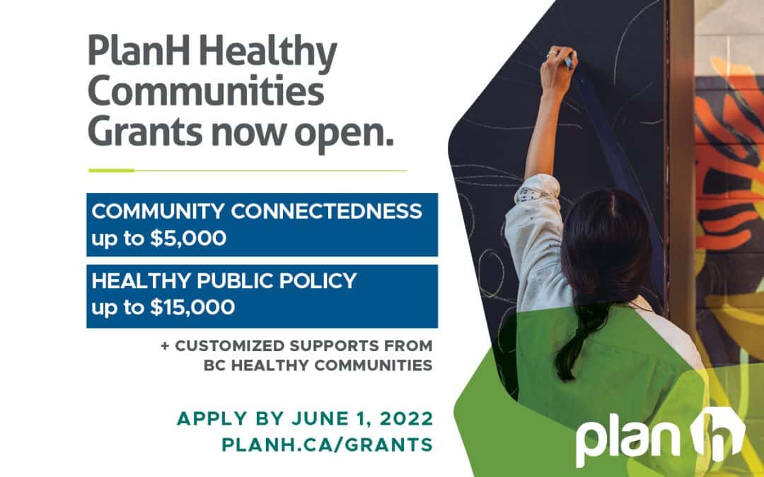 PlanH Healthy Communities Grant Program 2022 cycle now open