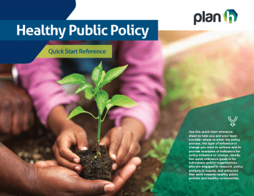 Healthy Public Policy Quick Start Reference Image