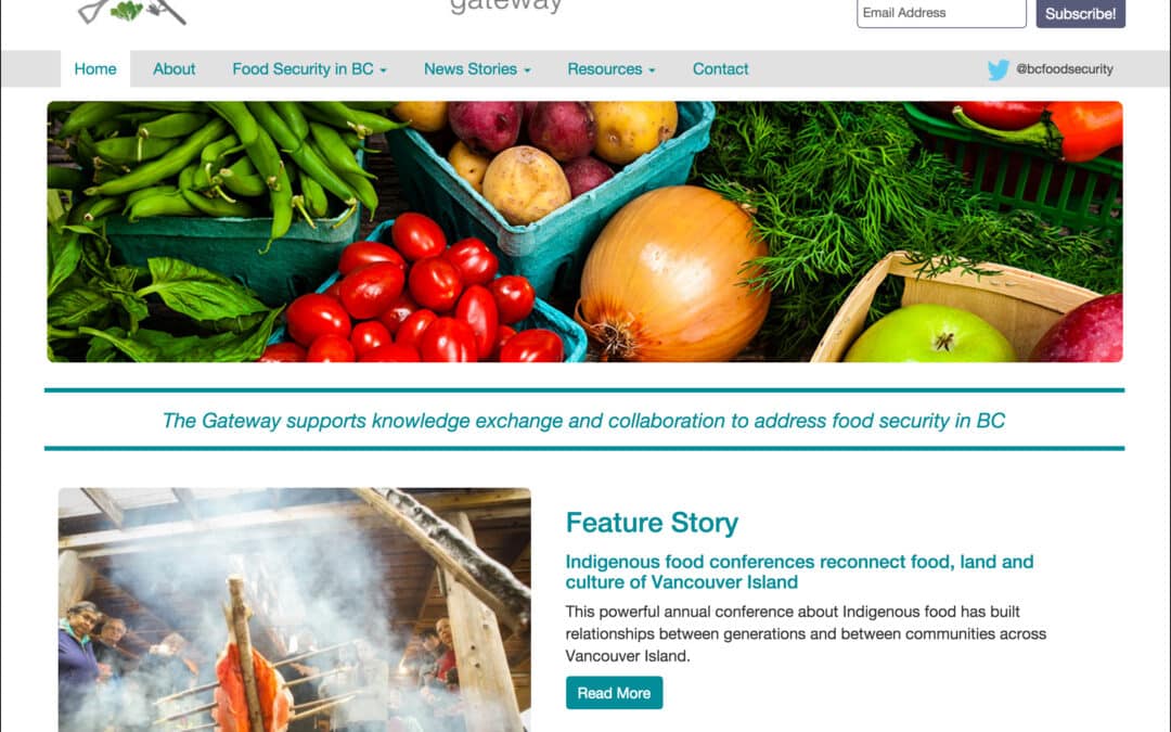 Newly Updated BC Food Security Gateway Website