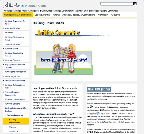 Building Communities: Alberta Municipal Affairs