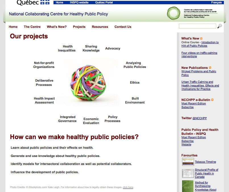 National Collaborating Centre for Healthy Public Policy