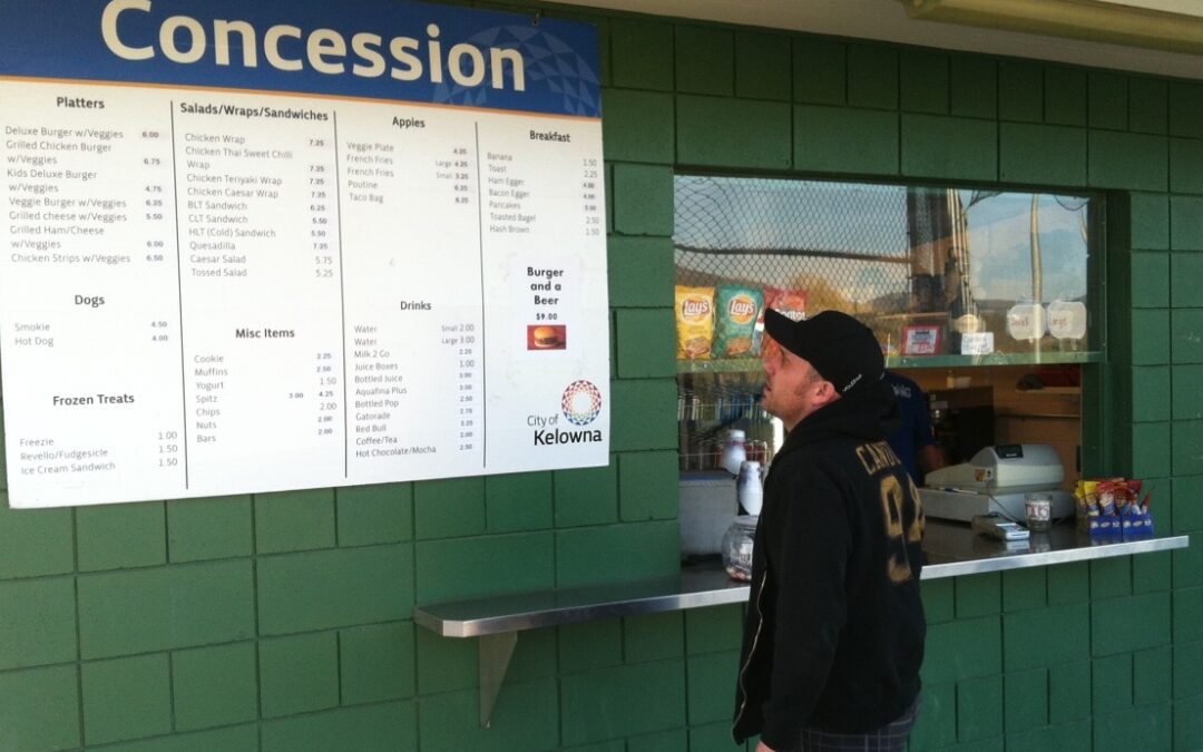 Kelowna's Concessions Make it Easy to Make the Healthy Choice