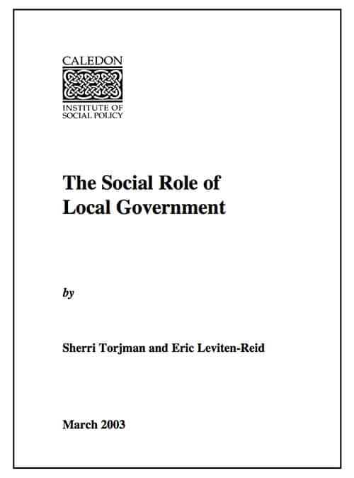 The Social Role of Local Government