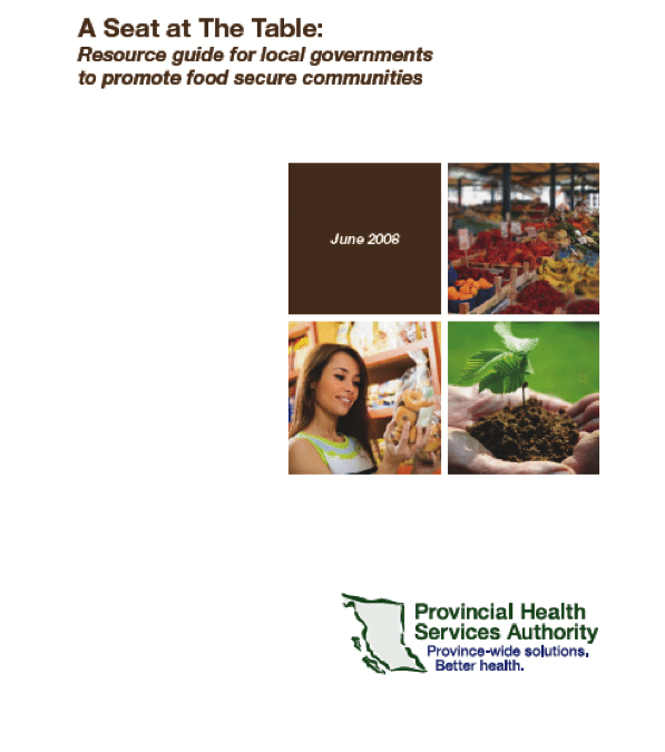 A Seat at the Table: A Resource Guide for Local Governments to Promote Food Secure Communities