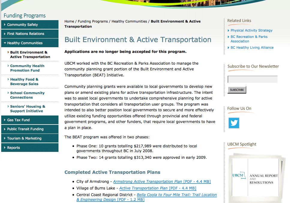 Active Transportation Plans